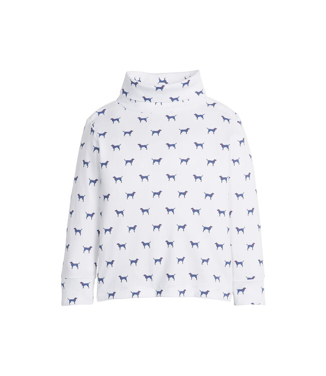 Little English Navy Labs Turtleneck