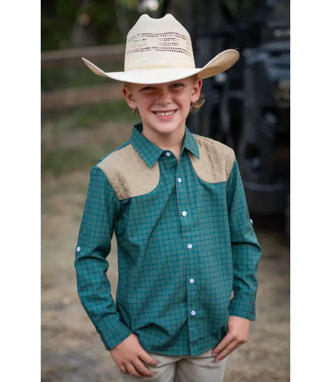 Blue Quail Tattersall Green Ranch Collection Shirt