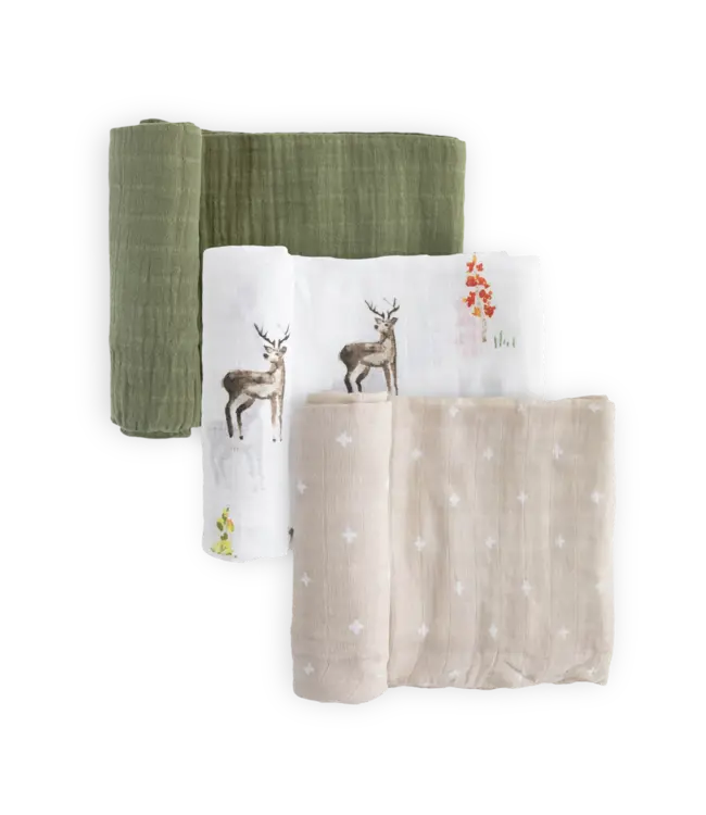 Little Unicorn Cotton Muslin Swaddle 3 Pk.