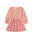 Tea Collection Metallic Chrysanthemums Blouson Sleeve Pocket Dress