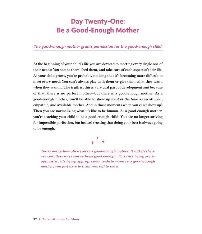 Simon & Schuster Three Minutes For Mom