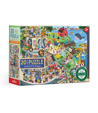 eeboo Animals in Town 20 pc. Puzzle