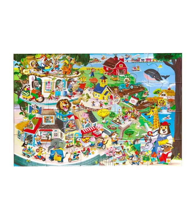 eeboo Animals in Town 20 pc. Puzzle
