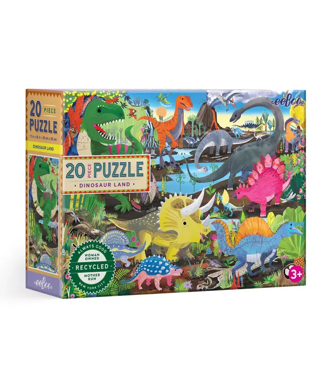 eeboo Dinosaur Land 20 pc. Puzzle