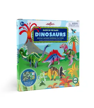 eeboo Dino 3D Glow in the Dark Building Set