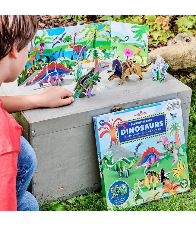 eeboo Dino 3D Glow in the Dark Building Set