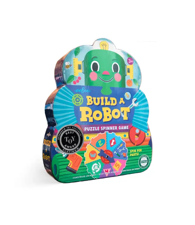 eeboo Build a Robot Shaped Spinner Game