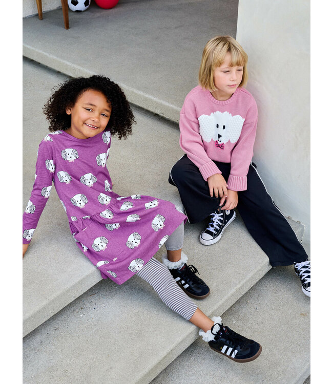 Tea Collection Hydrangea Fluffy Puppy Sweater