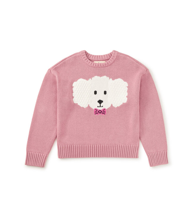 Tea Collection Hydrangea Fluffy Puppy Sweater