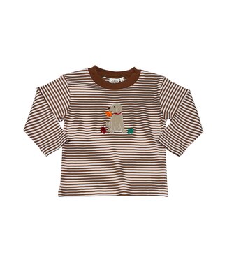 Luigi Mocha/White Stripe Lab w/Leaves L/S Tee