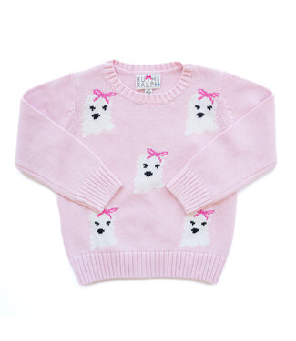 Ruth and Ralph Pink Ghost Sweater