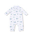 Angel Dear Blue/White Golf Carts Polo Romper