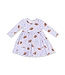 Angel Dear Touchdown Time Lavender Twirly L/S Dress