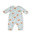 Angel Dear Blue Touchdown Time L/S Henley Romper