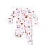 Angel Dear Ivory/Red Basketball 2 Way Zip Footie