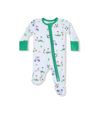 Angel Dear Blue Dog Gone Golf 2 Way Zip Footie