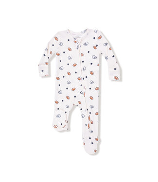 Angel Dear Footballs & Stars 2 Way Zip Footie