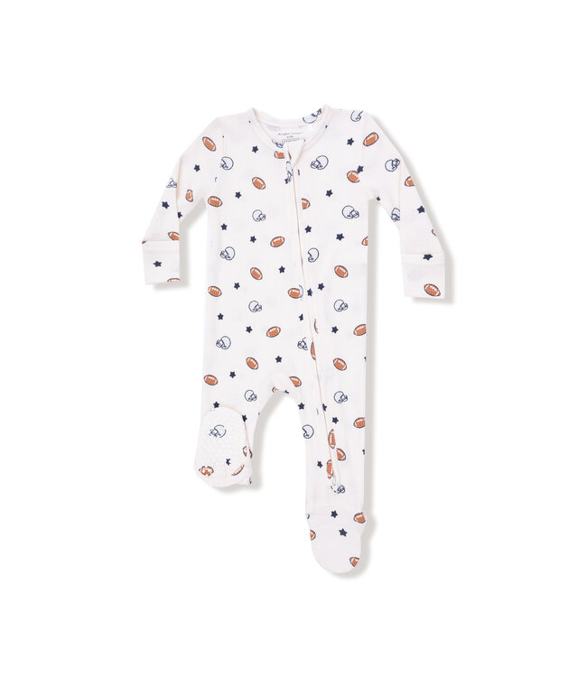 Angel Dear Footballs & Stars 2 Way Zip Footie