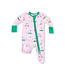 Angel Dear Pink Dog Gone Golf 2 Way Zip Ruffle Back Footie