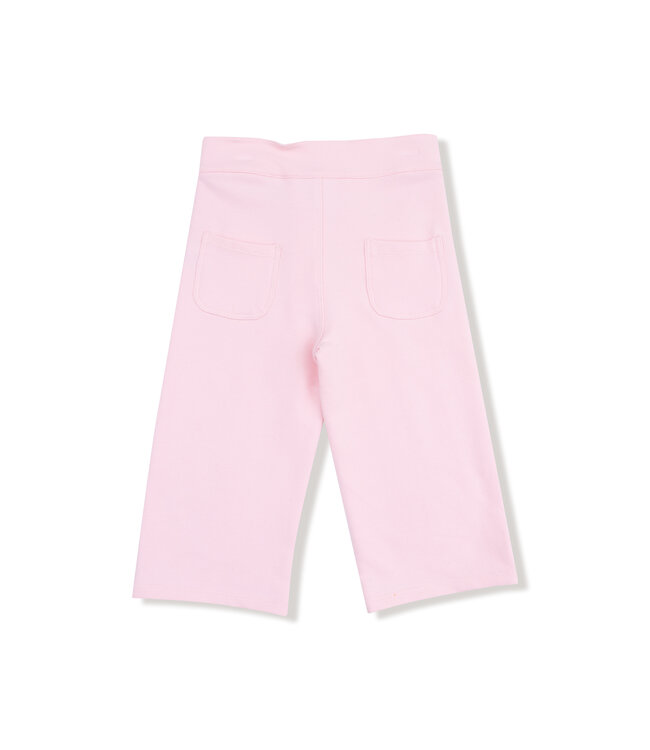 Angel Dear Pink French Terry High Waisted Wide Leg Pant
