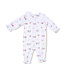 Angel Dear Pink/White Smocked L/S Golf Carts Romper