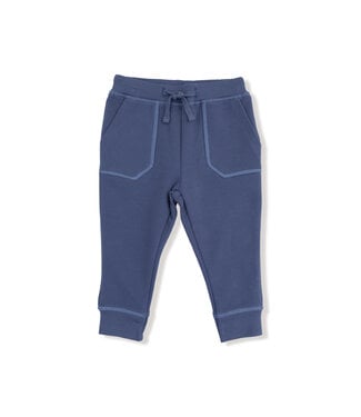Angel Dear Vintage Indigo Stripes Varsity Jogger