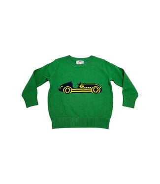 Ruth and Ralph Green Race Car Sweater