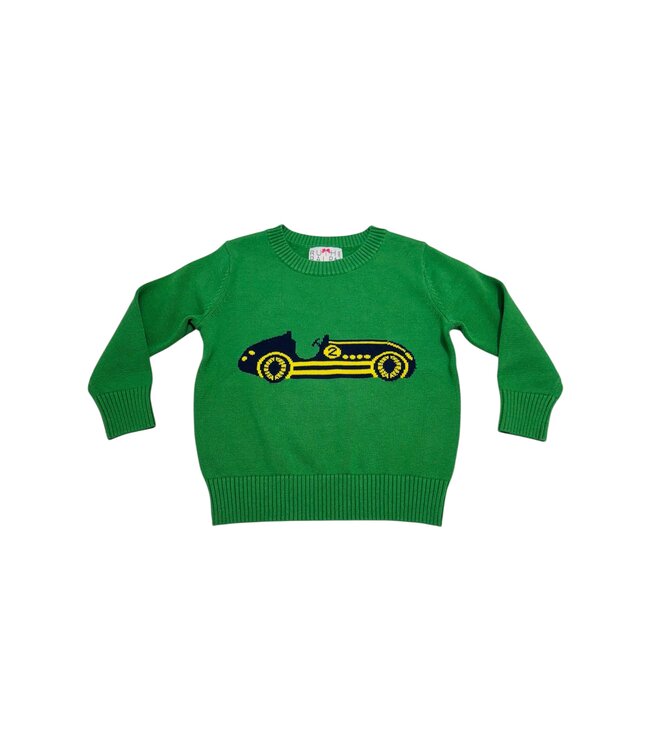 Ruth and Ralph Green Race Car Sweater