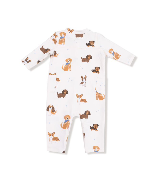 Angel Dear Ivory Best Friend Dogs Romper