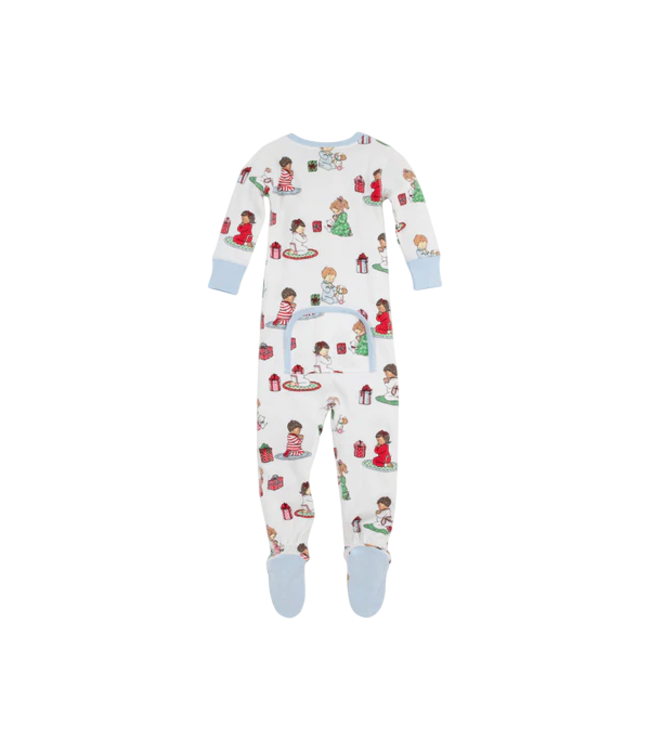 Beaufort Bonnet Holiday Patience/Blue Knox's Night Night Footed PJs