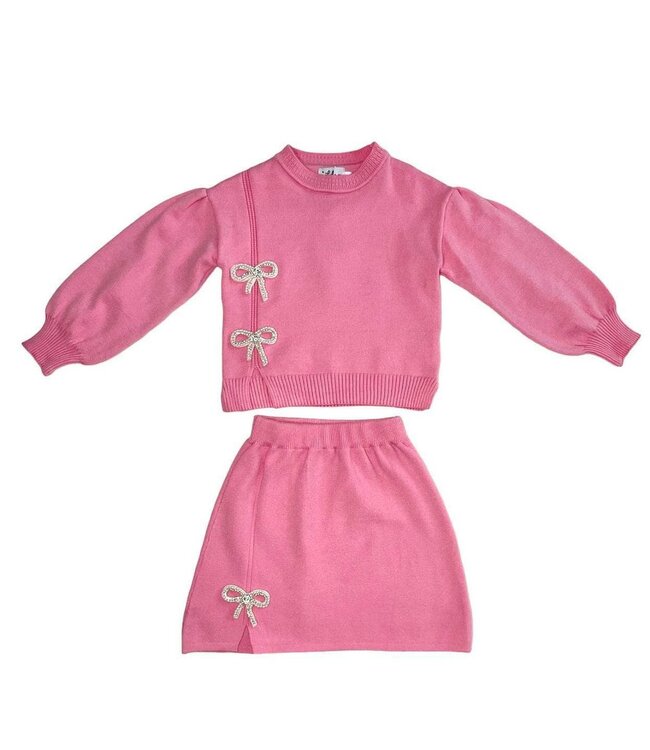 Lola & the Boys Pretty in Pink Bow Set