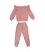 Lola & the Boys Rainbow Crystal Ruffle Jogger Set