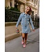 Lola & the Boys Rainbow Sparkle Denim Skirt