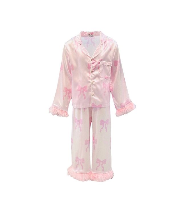 Lola & the Boys Pretty in Bows Silky Set
