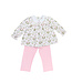 Cypress Row Christmas Toile & Stripe Collins Legging Set