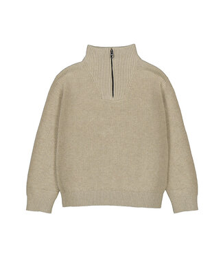 Mayoral Tan 1/4 Zip Sweater