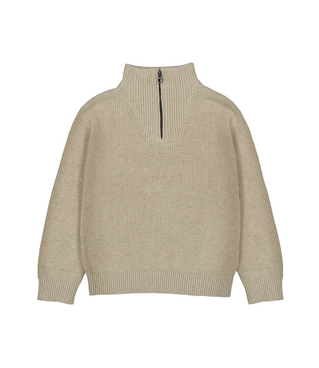 Mayoral Tan 1/4 Zip Sweater
