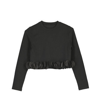 Mayoral Black Petals Top