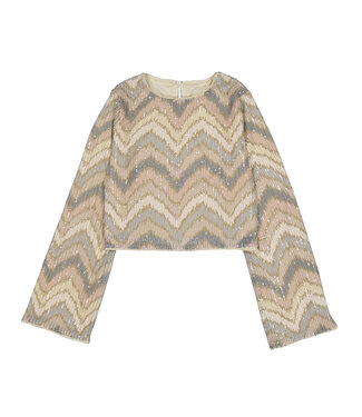 Mayoral Nude Sequin Top