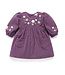 purebaby Heather Plum Blooms Dress
