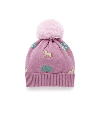 purebaby Orchid On the Farm Beanie