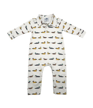 Saltwater Boys Co. Mallards Polo L/S Romper