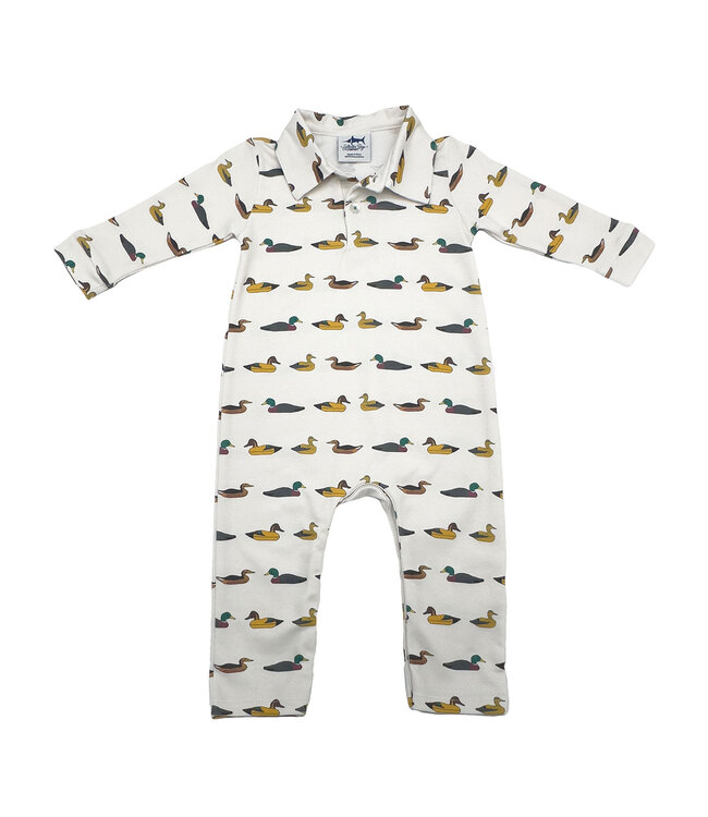 Saltwater Boys Co. Mallards Polo L/S Romper