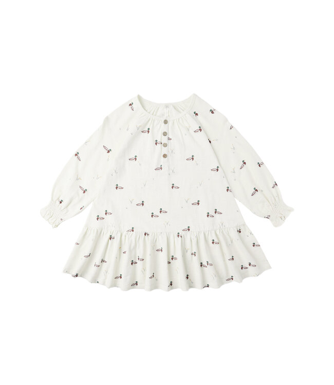 Rylee & Cru Ivory Ducks Swing Dress