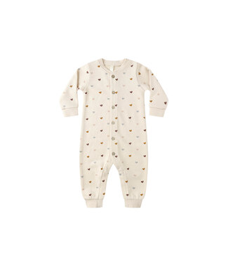 Rylee & Cru Antique Hearts Button Down Jumpsuit