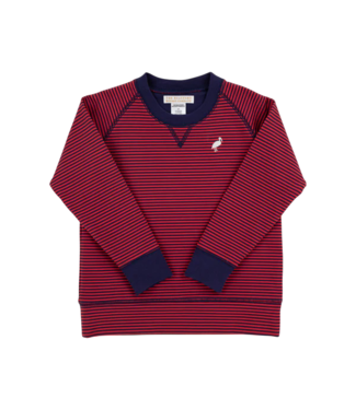 Beaufort Bonnet Richmond Red/Navy Stripe Cassidy Comfy Crewneck
