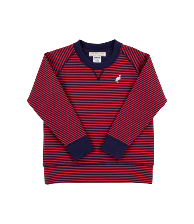 Beaufort Bonnet Richmond Red/Navy Stripe Cassidy Comfy Crewneck
