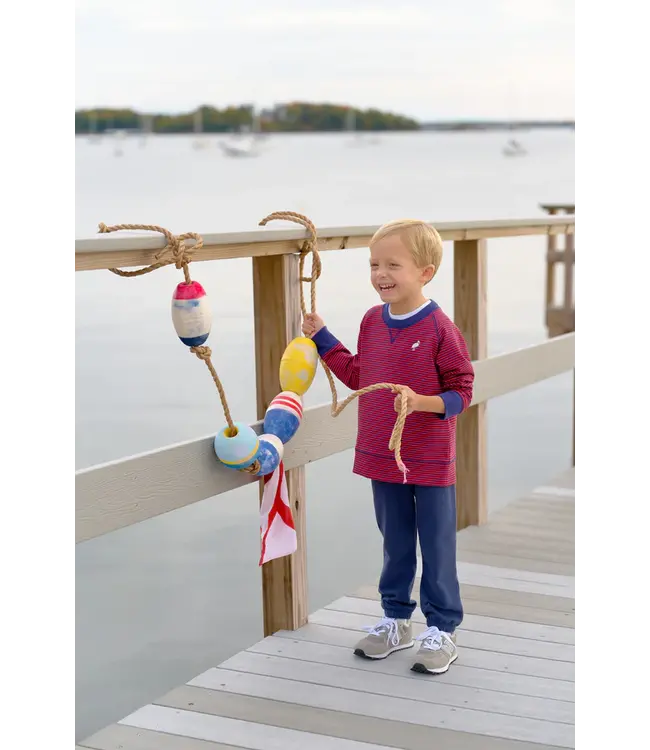 Beaufort Bonnet Richmond Red/Navy Stripe Cassidy Comfy Crewneck