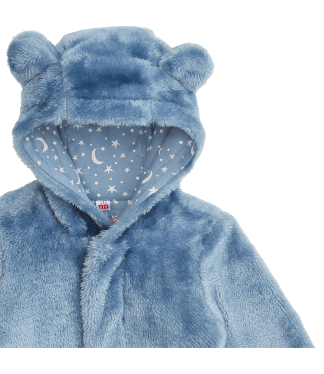Magnificent Baby Winter Sky Minky Bear Footie