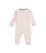 Magnificent Baby Pink Stripe Organic Cotton Footie